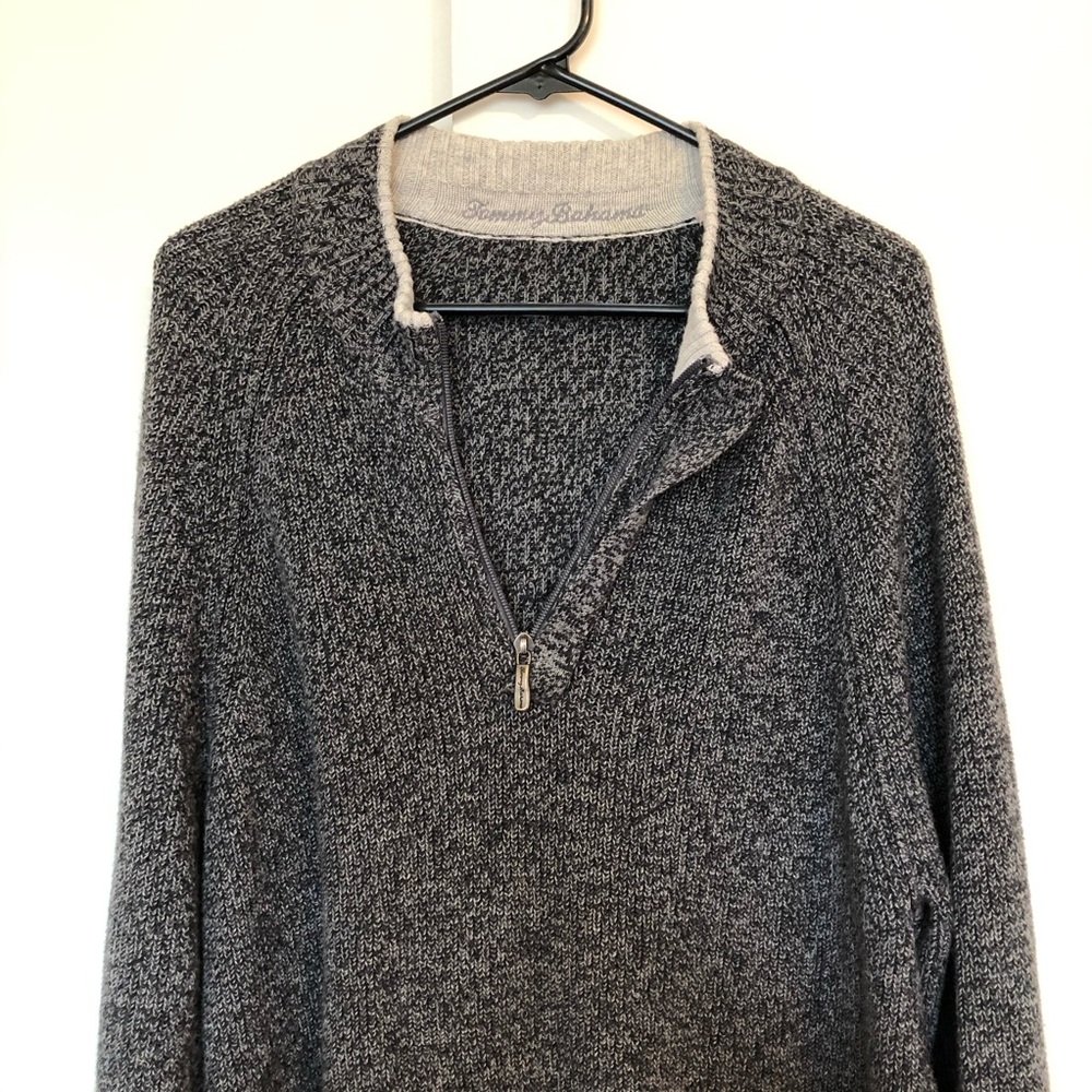 Tommy Bahama Quarter Zip Wool Sweater XL